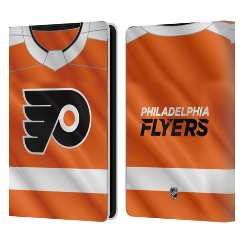 NHL Philadelphia Flyers Jersey Leather Book Wallet Case Cover For Amazon Kindle Paperwhite 5 (2021)