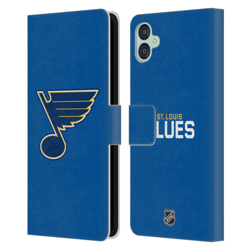 NHL St Louis Blues Plain Leather Book Wallet Case Cover For Samsung Galaxy M04 5G / A04e