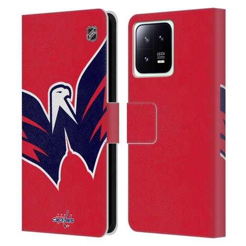 NHL Washington Capitals Oversized Leather Book Wallet Case Cover For Xiaomi 13 5G