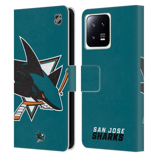 NHL San Jose Sharks Oversized Leather Book Wallet Case Cover For Xiaomi 13 5G