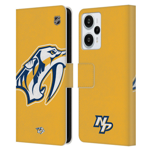 NHL Nashville Predators Oversized Leather Book Wallet Case Cover For Xiaomi Redmi Note 12T