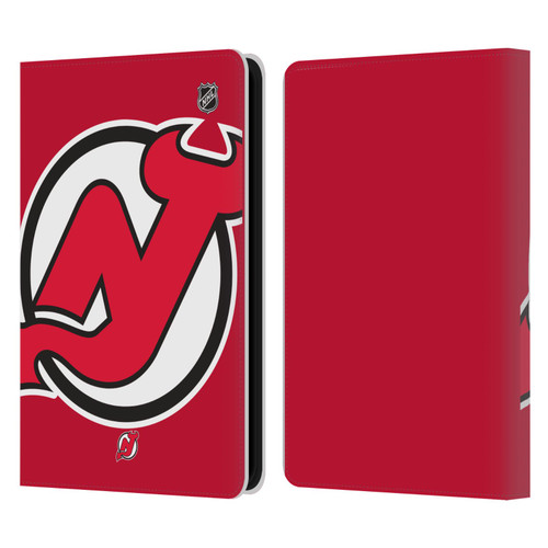NHL New Jersey Devils Oversized Leather Book Wallet Case Cover For Amazon Kindle 11th Gen 6in 2022