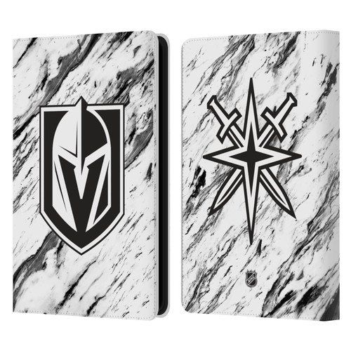 NHL Vegas Golden Knights Marble Leather Book Wallet Case Cover For Amazon Kindle Paperwhite 5 (2021)