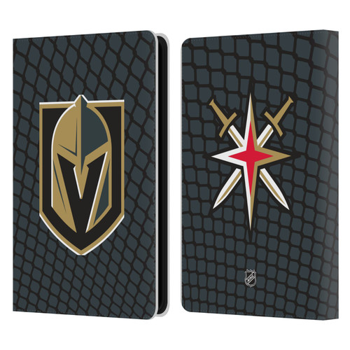 NHL Vegas Golden Knights Net Pattern Leather Book Wallet Case Cover For Amazon Kindle Paperwhite 5 (2021)