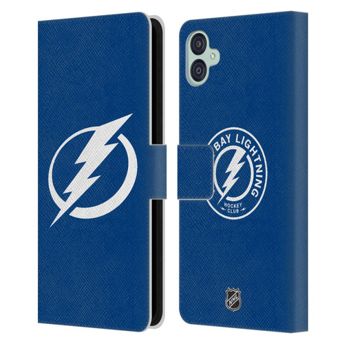 NHL Tampa Bay Lightning Plain Leather Book Wallet Case Cover For Samsung Galaxy M04 5G / A04e