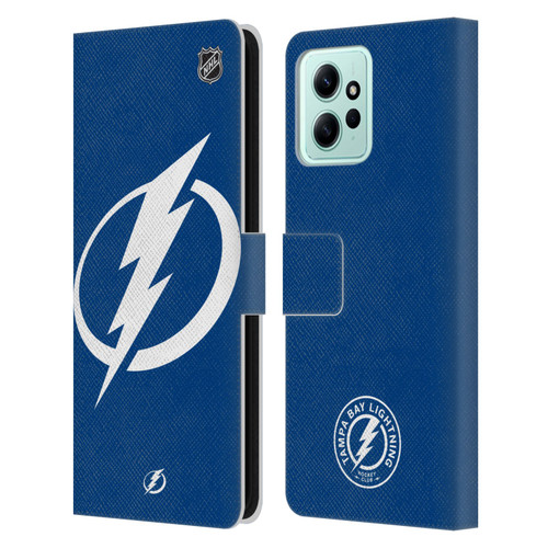 NHL Tampa Bay Lightning Oversized Leather Book Wallet Case Cover For Xiaomi Redmi 12
