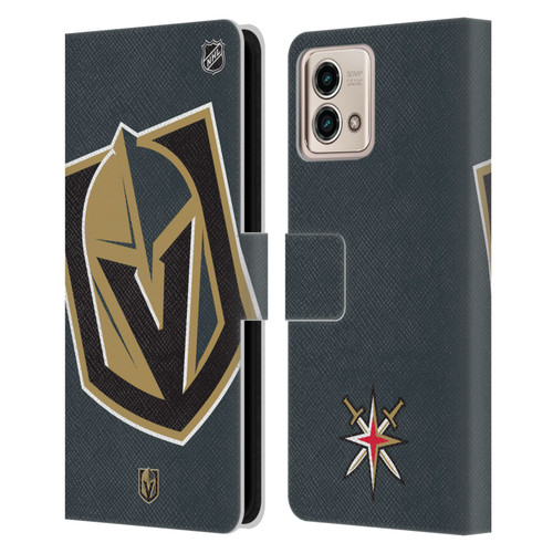 NHL Vegas Golden Knights Oversized Leather Book Wallet Case Cover For Motorola Moto G Stylus 5G 2023