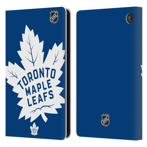 NHL Toronto Maple Leafs Oversized Leather Book Wallet Case Cover For Amazon Fire 7 2022