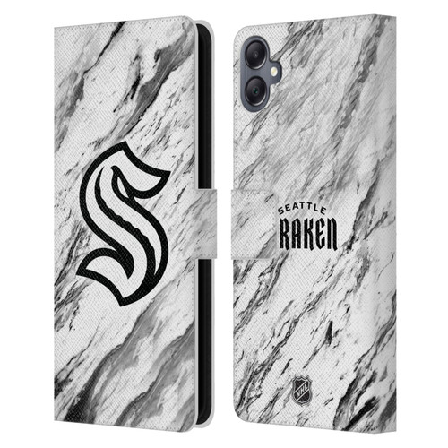 NHL Seattle Kraken Marble Leather Book Wallet Case Cover For Samsung Galaxy A05