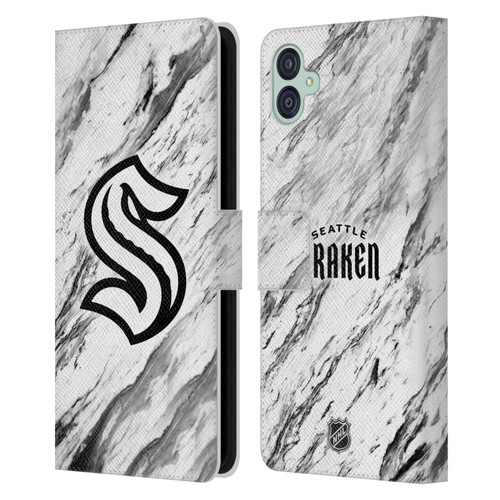 NHL Seattle Kraken Marble Leather Book Wallet Case Cover For Samsung Galaxy M04 5G / A04e
