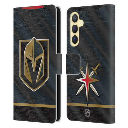 NHL Vegas Golden Knights Jersey Leather Book Wallet Case Cover For Samsung Galaxy S23 FE 5G