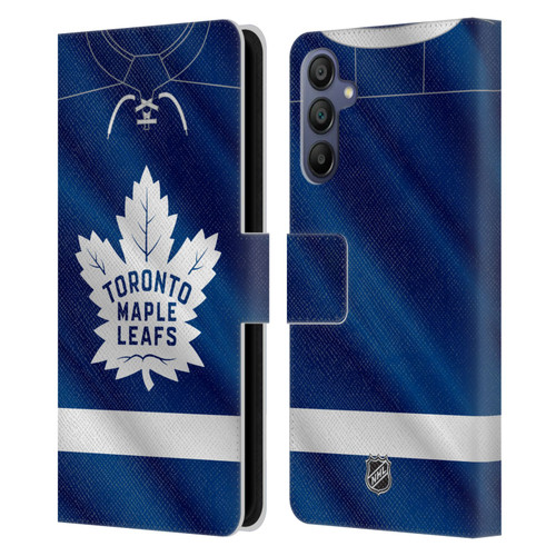 NHL Toronto Maple Leafs Jersey Leather Book Wallet Case Cover For Samsung Galaxy A15