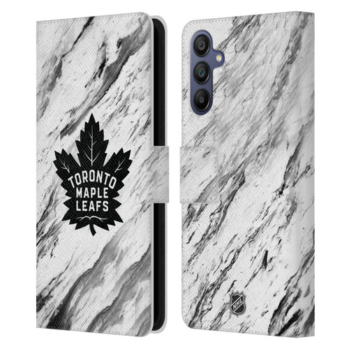 NHL Toronto Maple Leafs Marble Leather Book Wallet Case Cover For Samsung Galaxy A15
