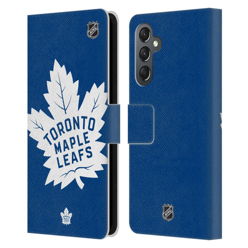 NHL Toronto Maple Leafs Oversized Leather Book Wallet Case Cover For Samsung Galaxy A25 5G