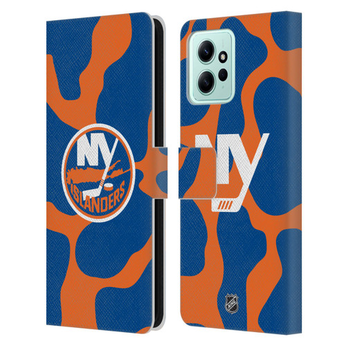 NHL New York Islanders Cow Pattern Leather Book Wallet Case Cover For Xiaomi Redmi 12
