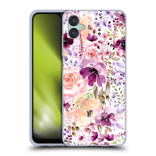 Anis Illustration Bloomers Floral Chaos Soft Gel Case for Samsung Galaxy M04 5G / A04e