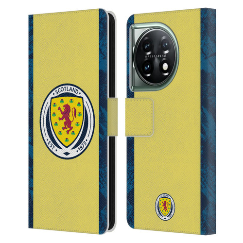 Scotland National Football Team Kits 2020 Home Goalkeeper Leather Book Wallet Case Cover For OnePlus 11 5G