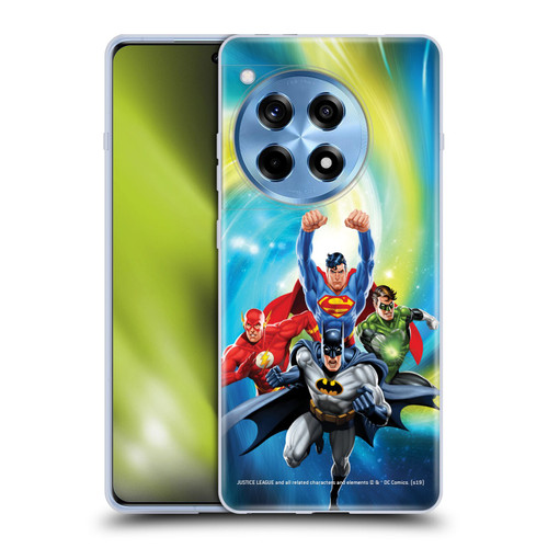 Justice League DC Comics Airbrushed Heroes Galaxy Soft Gel Case for OnePlus 12R