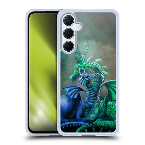 Rose Khan Dragons Green And Blue Soft Gel Case for Samsung Galaxy A55 5G