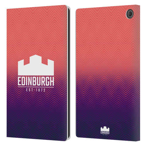 Edinburgh Rugby Graphic Art Training Leather Book Wallet Case Cover For Amazon Fire Max 11 2023