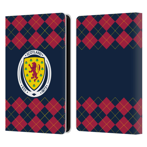 Scotland National Football Team Logo 2 Argyle Leather Book Wallet Case Cover For Amazon Kindle Paperwhite 5 (2021)