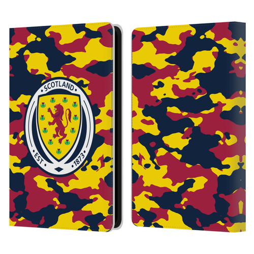 Scotland National Football Team Logo 2 Camouflage Leather Book Wallet Case Cover For Amazon Kindle Paperwhite 5 (2021)