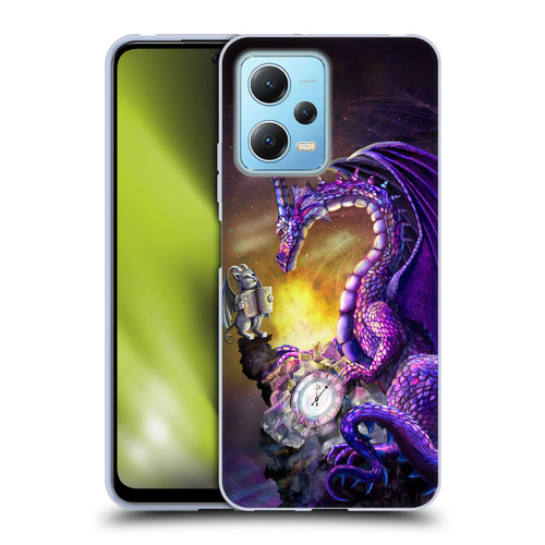 Rose Khan Dragons Purple Time Soft Gel Case for Xiaomi Redmi Note 12 5G