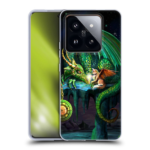 Rose Khan Dragons Green Time Soft Gel Case for Xiaomi 14 Pro