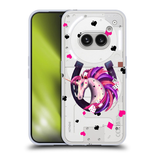Rose Khan Unicorn Horseshoe Pink And Purple Soft Gel Case for Nothing Phone (2a)