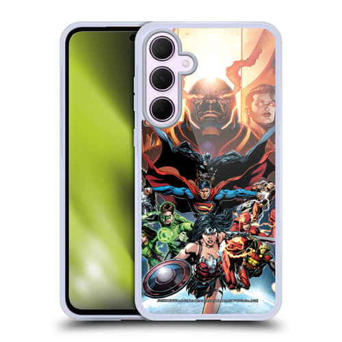Justice League DC Comics Comic Book Covers #10 Darkseid War Soft Gel Case for Samsung Galaxy A35 5G