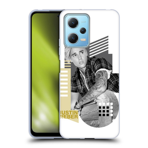 Justin Bieber Purpose B&w Calendar Geometric Collage Soft Gel Case for Xiaomi Redmi Note 12 5G