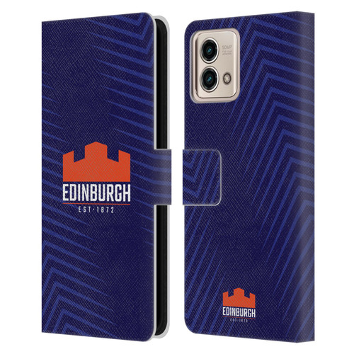 Edinburgh Rugby Graphic Art Blue Logo Leather Book Wallet Case Cover For Motorola Moto G Stylus 5G 2023