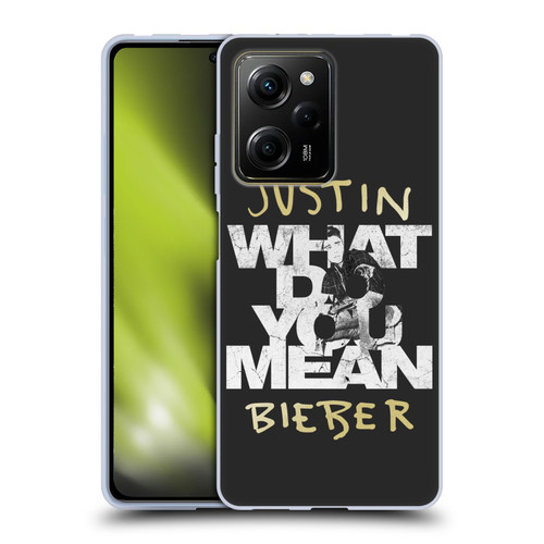 Justin Bieber Purpose B&w What Do You Mean Typography Soft Gel Case for Xiaomi Redmi Note 12 Pro 5G