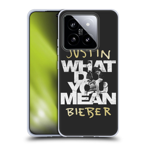 Justin Bieber Purpose B&w What Do You Mean Typography Soft Gel Case for Xiaomi 14