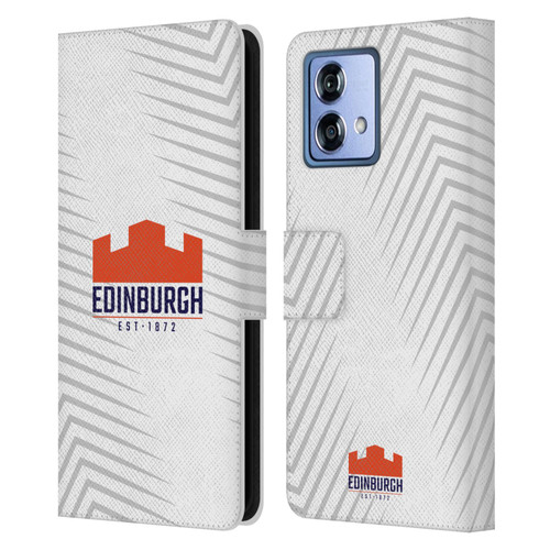 Edinburgh Rugby Graphic Art White Logo Leather Book Wallet Case Cover For Motorola Moto G84 5G