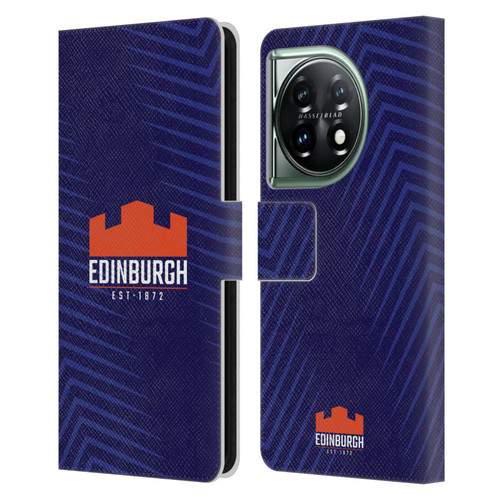 Edinburgh Rugby Graphic Art Blue Logo Leather Book Wallet Case Cover For OnePlus 11 5G