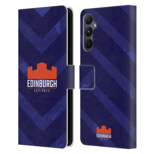 Edinburgh Rugby Graphic Art Blue Pattern Leather Book Wallet Case Cover For Samsung Galaxy A05s