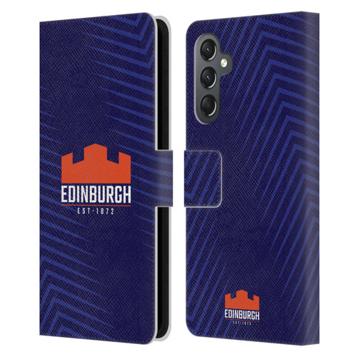 Edinburgh Rugby Graphic Art Blue Logo Leather Book Wallet Case Cover For Samsung Galaxy A25 5G