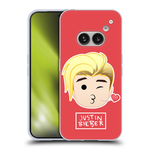 Justin Bieber Justmojis Kiss Soft Gel Case for Nothing Phone (2a)