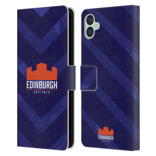 Edinburgh Rugby Graphic Art Blue Pattern Leather Book Wallet Case Cover For Samsung Galaxy M04 5G / A04e