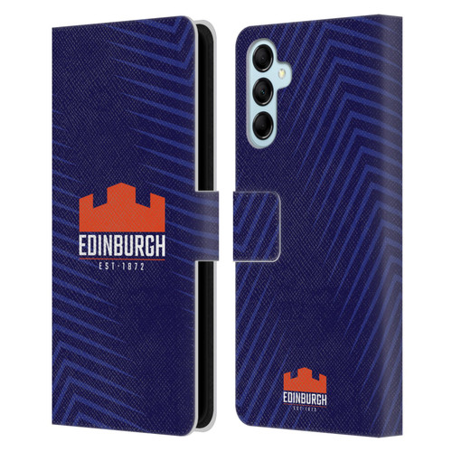 Edinburgh Rugby Graphic Art Blue Logo Leather Book Wallet Case Cover For Samsung Galaxy M14 5G