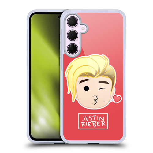 Justin Bieber Justmojis Kiss Soft Gel Case for Samsung Galaxy A35 5G