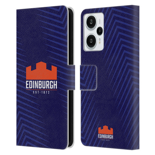 Edinburgh Rugby Graphic Art Blue Logo Leather Book Wallet Case Cover For Xiaomi Redmi Note 12T