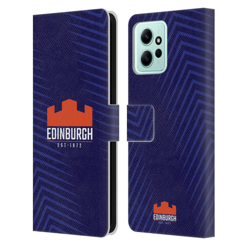 Edinburgh Rugby Graphic Art Blue Logo Leather Book Wallet Case Cover For Xiaomi Redmi 12