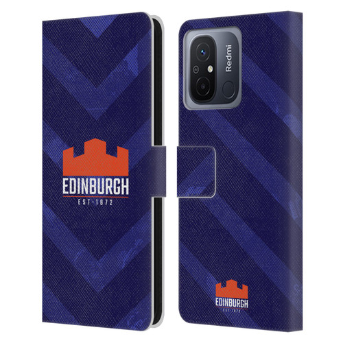 Edinburgh Rugby Graphic Art Blue Pattern Leather Book Wallet Case Cover For Xiaomi Redmi 12C