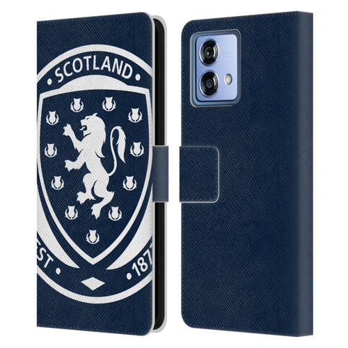 Scotland National Football Team Logo 2 Oversized Leather Book Wallet Case Cover For Motorola Moto G84 5G