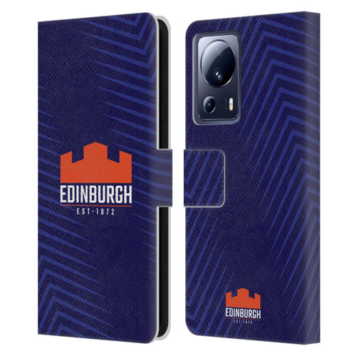 Edinburgh Rugby Graphic Art Blue Logo Leather Book Wallet Case Cover For Xiaomi 13 Lite 5G