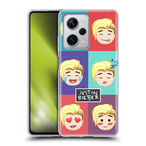 Justin Bieber Justmojis Cute Faces Soft Gel Case for Xiaomi Redmi Note 12 Pro+ 5G