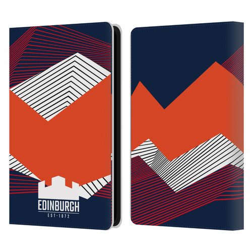 Edinburgh Rugby Graphics Shapes Leather Book Wallet Case Cover For Amazon Kindle Paperwhite 5 (2021)