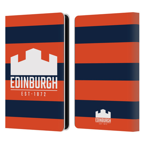 Edinburgh Rugby Graphics Stripes Leather Book Wallet Case Cover For Amazon Kindle Paperwhite 5 (2021)